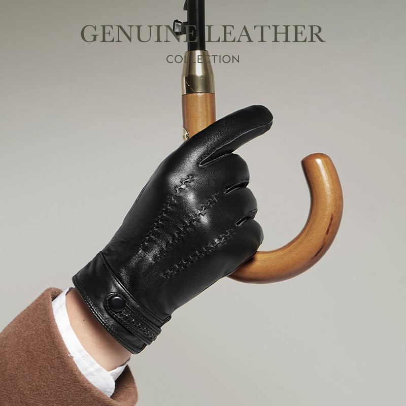 قفازات رجالية من جلد الغنم الط - مراجعة Leather Driving Glove وسعره