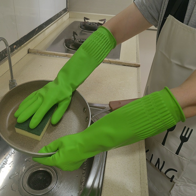 زوج من قفازات السيليكون المطاط - مراجعة Dish Glove Rubber وسعره